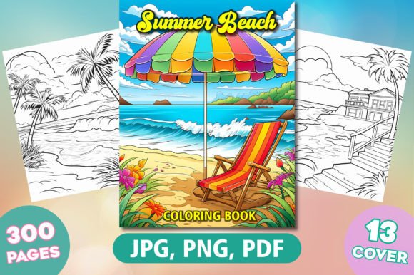 Download Summer Beach Coloring Pages for Adults - Premium Resources