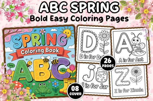 Download ABC Spring Coloring Book for Kids - Spring Collection