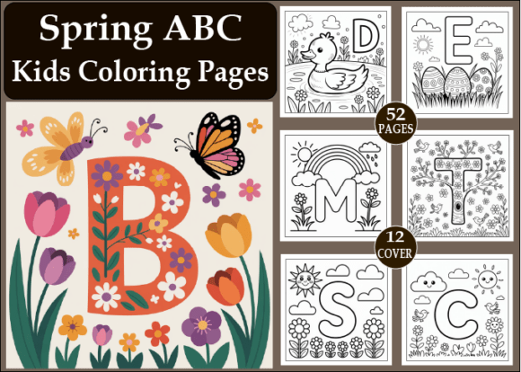 Download Spring ABC Coloring Book for Kids - Spring Collection