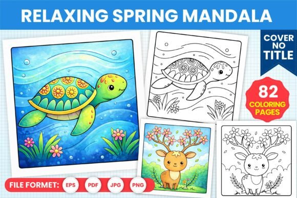 Download Relaxing Spring Mandala Coloring Book - Spring Collection