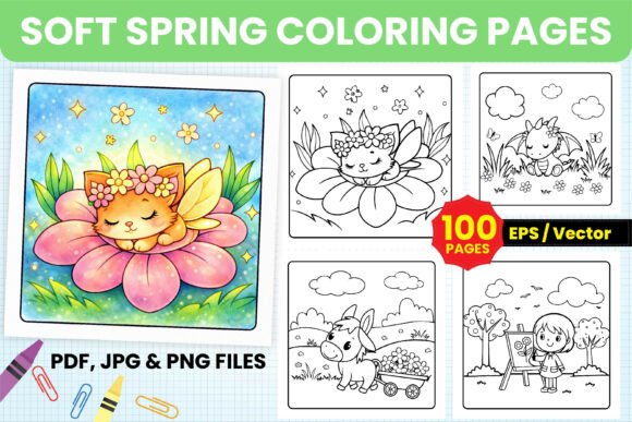 Download Soft Spring Coloring Pages for Teens - Spring Collection
