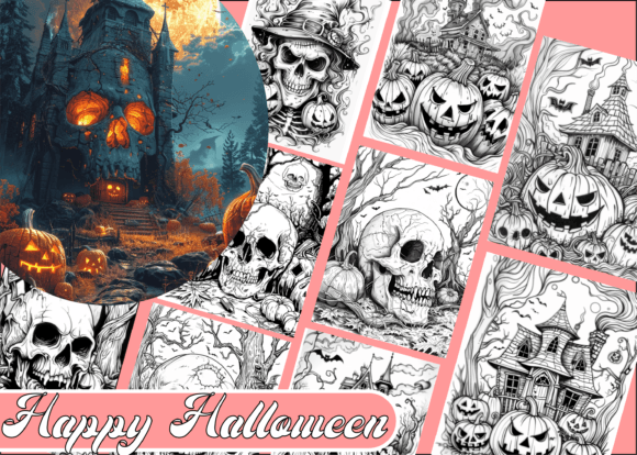 Download Happy Halloween Coloring Book for Adults - Happy halloween coloring book Collection