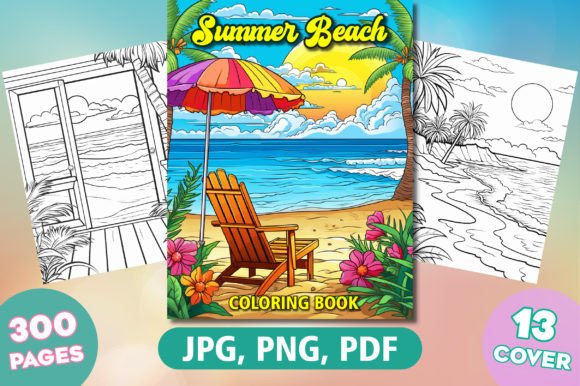 Download Summer Beach Coloring Pages for Adults - Premium Resources